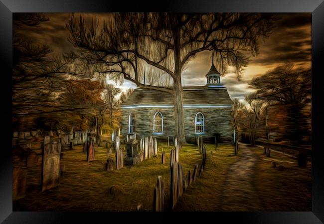 Sleepy Hollow Church Art Framed Print by David Pyatt