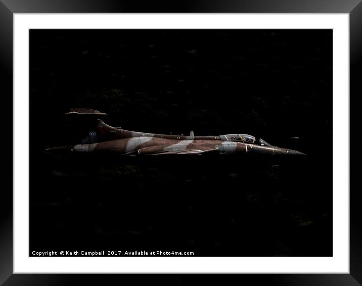 RAF Buccaneer in the Shadows Framed Mounted Print by Keith Campbell