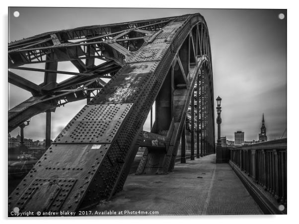 Tyne Bridge Walkway Acrylic by andrew blakey