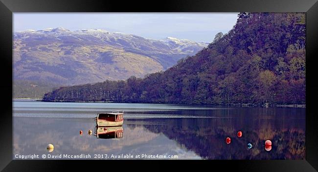Loch Lomond Still Air                              Framed Print by David Mccandlish