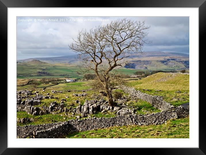 Yorkshire Dales Landscape - Malhamdale Framed Mounted Print by Martyn Arnold