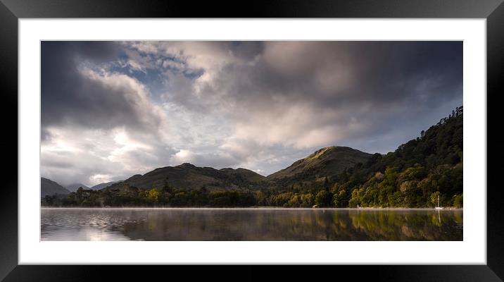 Ullswater by the lake Framed Mounted Print by ted ways
