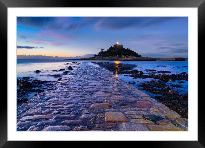 A blue dawn Framed Mounted Print by Michael Brookes