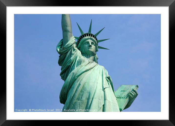 Statue of Liberty, Manhattan New York city, NY, US Framed Mounted Print by PhotoStock Israel