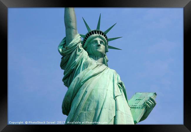 Statue of Liberty, Manhattan New York city, NY, US Framed Print by PhotoStock Israel