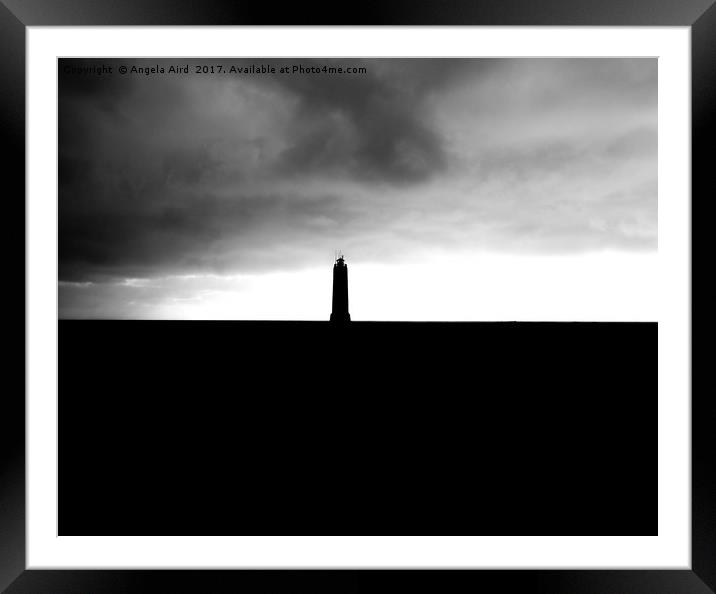 The lighthouse. Framed Mounted Print by Angela Aird