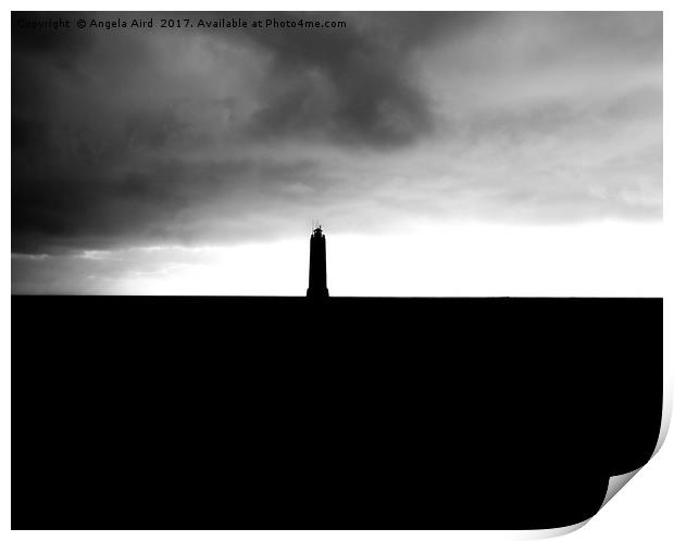 The lighthouse. Print by Angela Aird