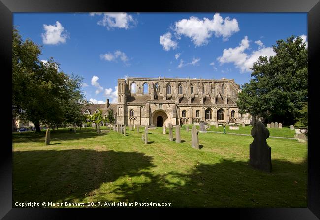 Malmesbury Abbey Framed Print by Martin Bennett