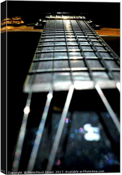 Guitar Abstract close up Canvas Print by PhotoStock Israel