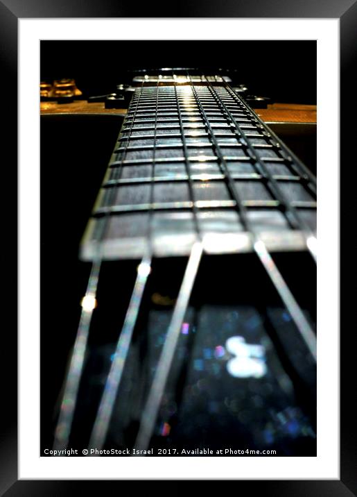 Guitar Abstract close up Framed Mounted Print by PhotoStock Israel