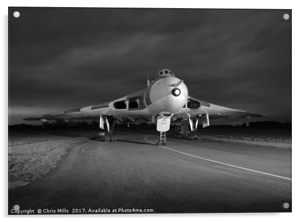 RAF Vulcan XM655 Acrylic by Chris Mills