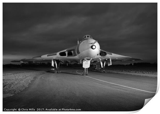 RAF Vulcan XM655 Print by Chris Mills