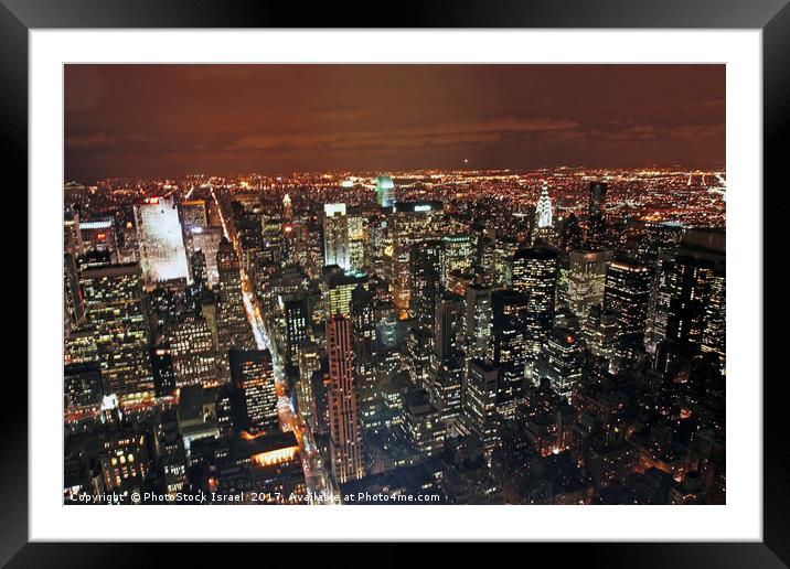 Manhattan New York city, NY, USA Framed Mounted Print by PhotoStock Israel
