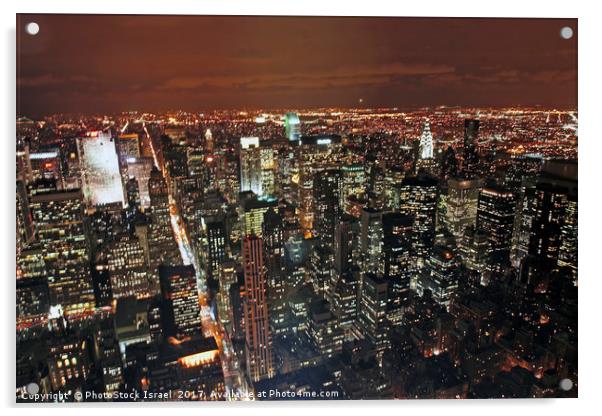Manhattan New York city, NY, USA Acrylic by PhotoStock Israel