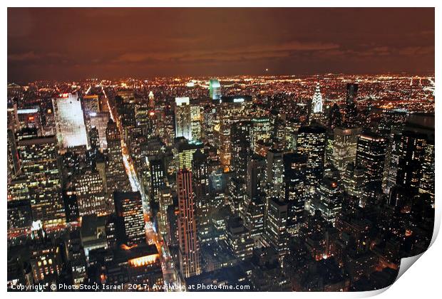 Manhattan New York city, NY, USA Print by PhotoStock Israel