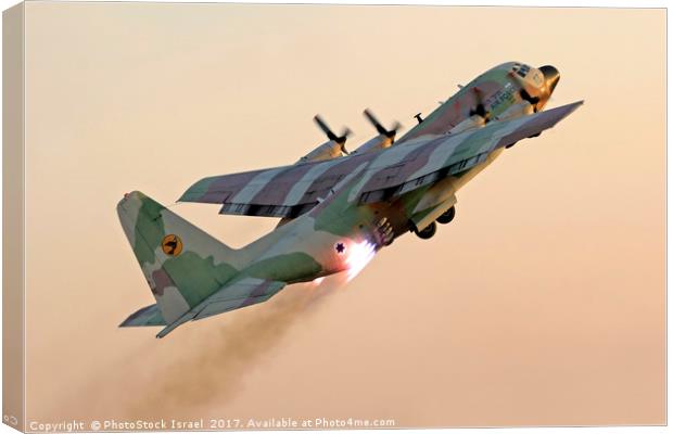 IAF Hercules 100 Canvas Print by PhotoStock Israel