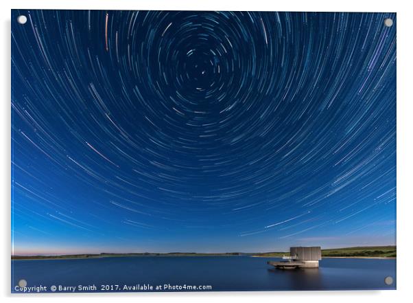 Stars Over Colliford Lake Acrylic by Barry Smith