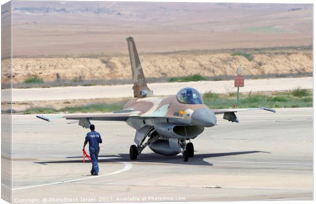IAF F16I Fighter jet Canvas Print by PhotoStock Israel