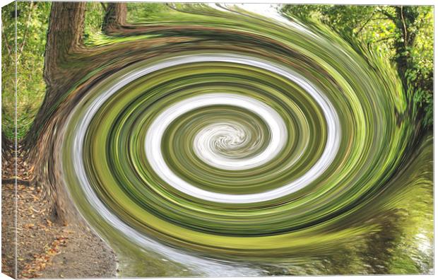 Vortex - River Frays Abstract Canvas Print by Chris Day