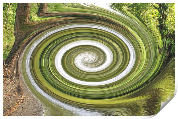 Vortex - River Frays Abstract Print by Chris Day
