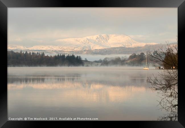 Lake Windermere, Cumbria, December 2017 Framed Print by Tim Woolcock