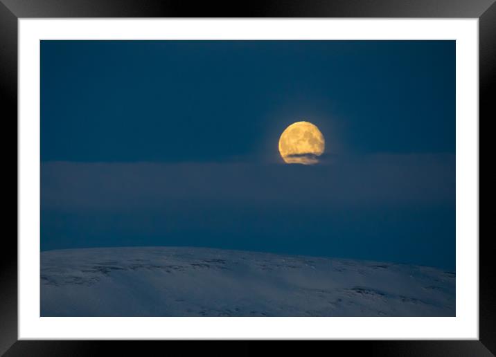 Arctic Moonset Framed Mounted Print by Thomas Schaeffer