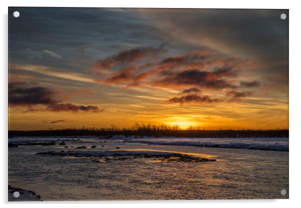 Arctic Sunrise Acrylic by Thomas Schaeffer