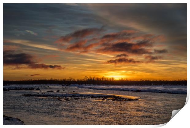 Arctic Sunrise Print by Thomas Schaeffer