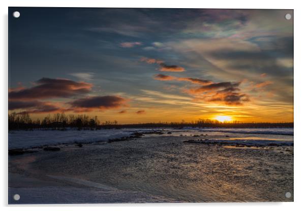 Arctic Sunrise Acrylic by Thomas Schaeffer