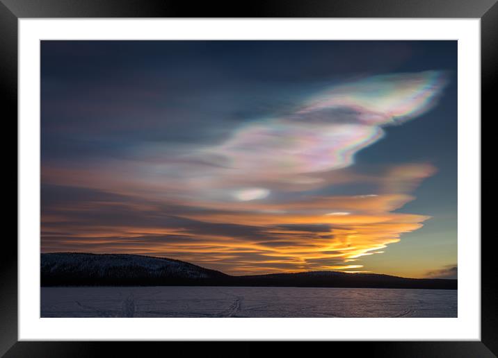 Arctic sunset Framed Mounted Print by Thomas Schaeffer