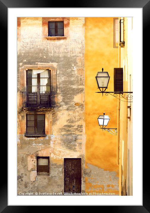 Yellow and Old Wall Framed Mounted Print by Svetlana Sewell