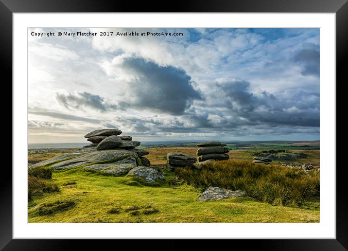 Bodmin Moor Framed Mounted Print by Mary Fletcher