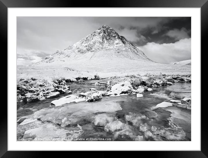 Winter in Glencoe Framed Mounted Print by Stephen Taylor