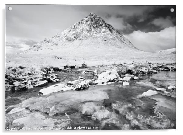 Winter in Glencoe Acrylic by Stephen Taylor