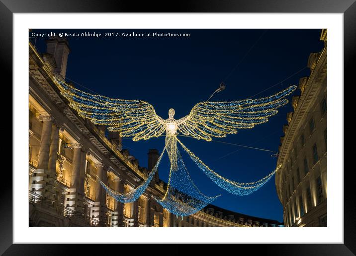 Christmas Angel Framed Mounted Print by Beata Aldridge