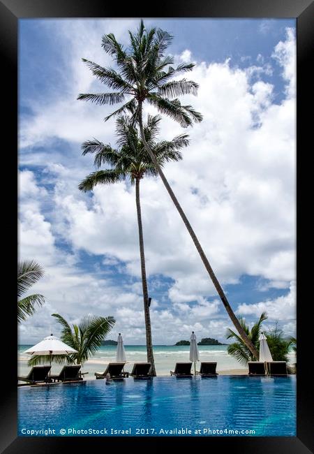 Tropical resort hotel Framed Print by PhotoStock Israel