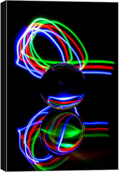 The Light Painter 21 Canvas Print by Steve Purnell
