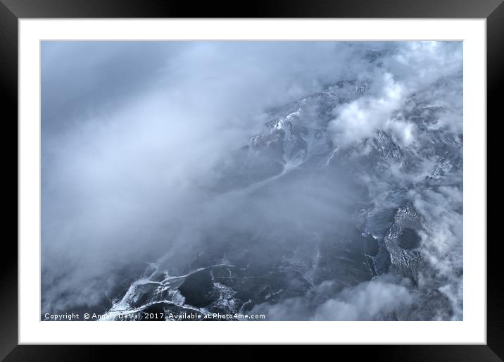 Snowy mountains from north Spain Framed Mounted Print by Angelo DeVal