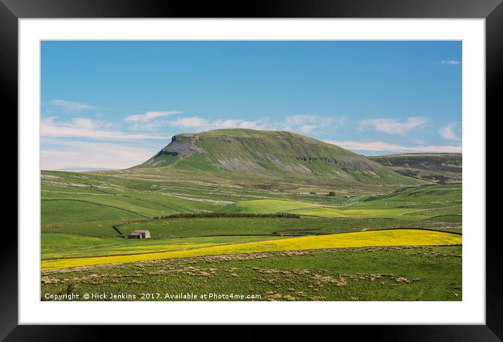 Pen y Ghent Yorkshire Dales  Framed Mounted Print by Nick Jenkins