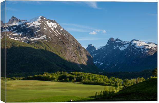 Andalsnes mountains Canvas Print by Thomas Schaeffer