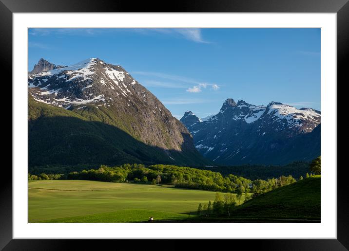 Andalsnes mountains Framed Mounted Print by Thomas Schaeffer