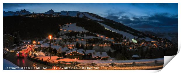 An Evening in Courchevel Print by Fabrizio Malisan