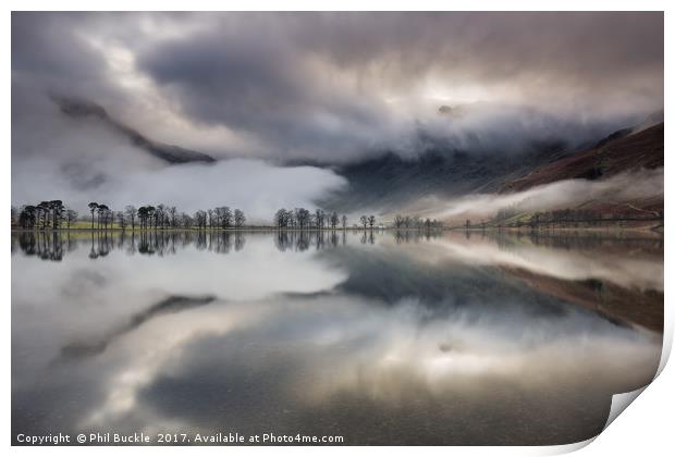 Buttermere Fog Print by Phil Buckle