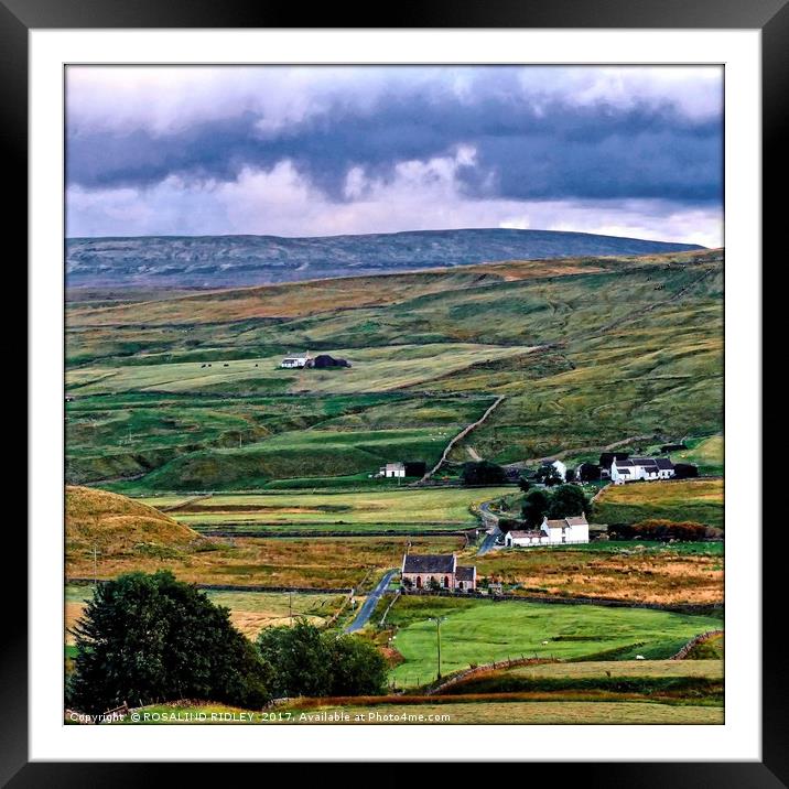 "Harwood in Teesdale" Framed Mounted Print by ROS RIDLEY