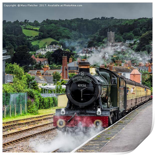 Dunster Express Print by Mary Fletcher