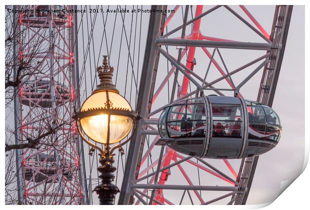 London Eye Pod Print by Graham Custance
