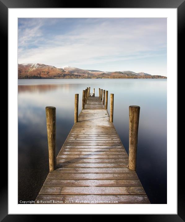 Ashness Jetty Framed Mounted Print by Russell Burton
