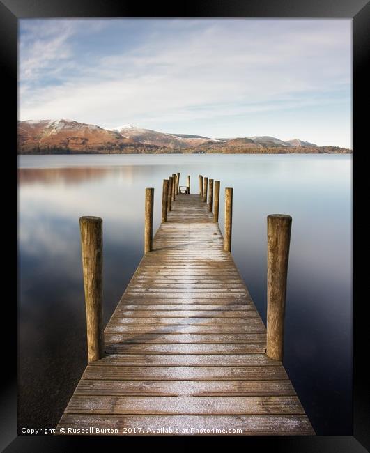 Ashness Jetty Framed Print by Russell Burton