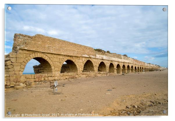 Roman Aqueduct, Israel Acrylic by PhotoStock Israel
