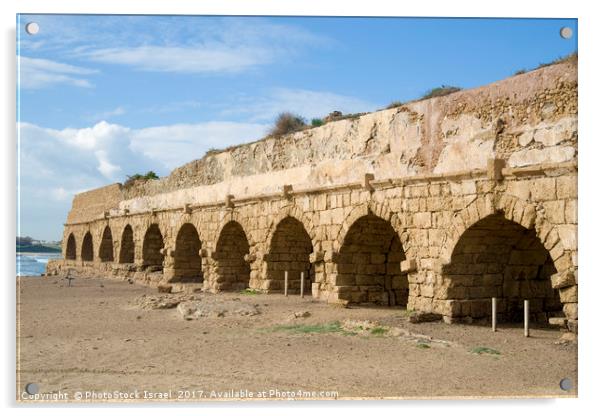 Roman Aqueduct, Israel Acrylic by PhotoStock Israel